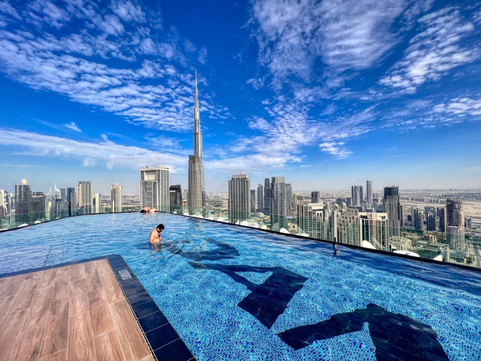 Highest Infinity Pool In Downtown Dubai Lejlighed Eksteriør billede