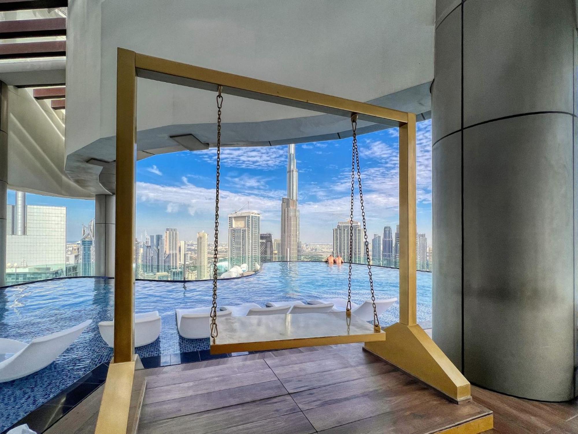 Highest Infinity Pool In Downtown Dubai Lejlighed Eksteriør billede