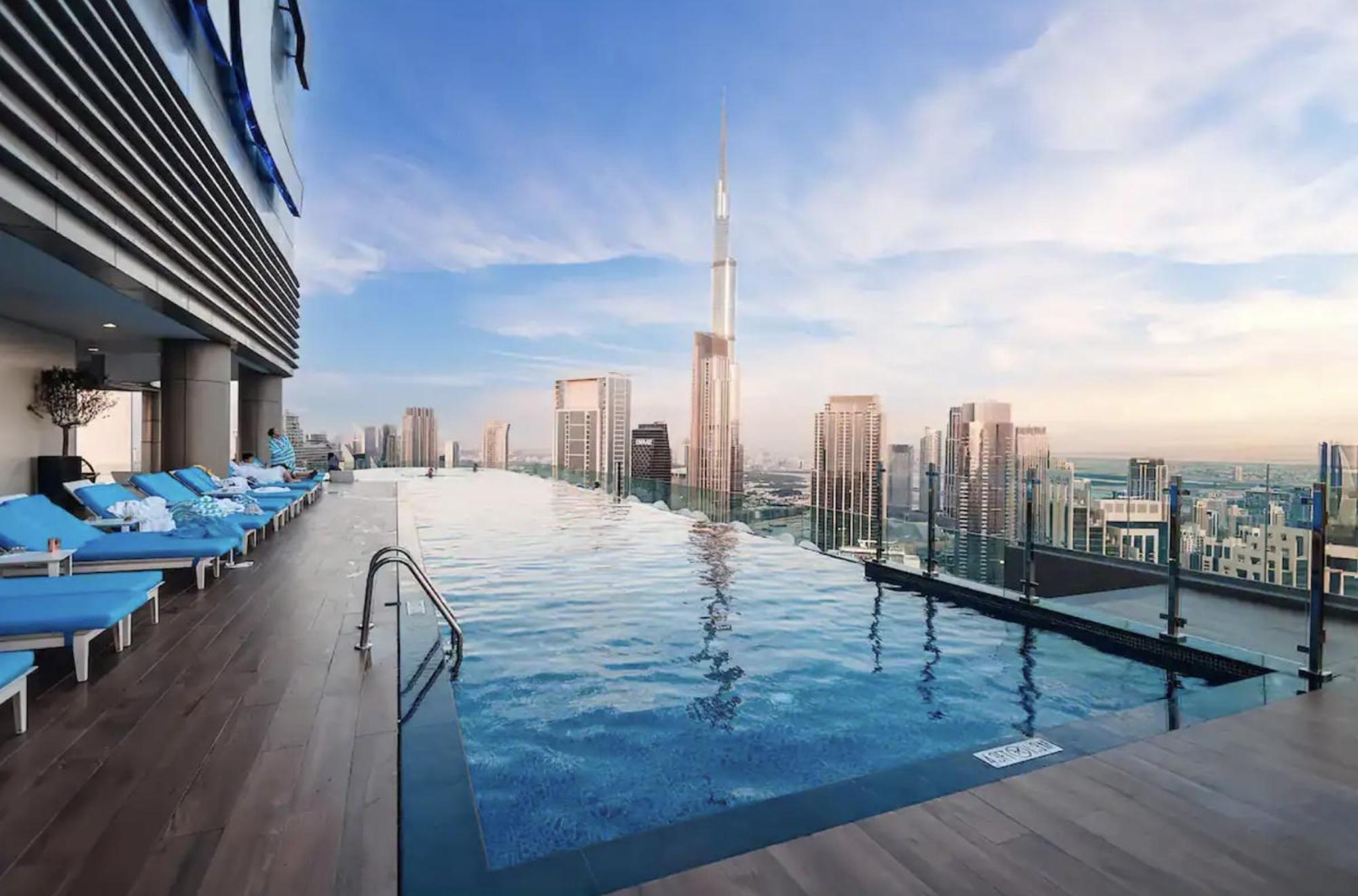 Highest Infinity Pool In Downtown Dubai Lejlighed Eksteriør billede