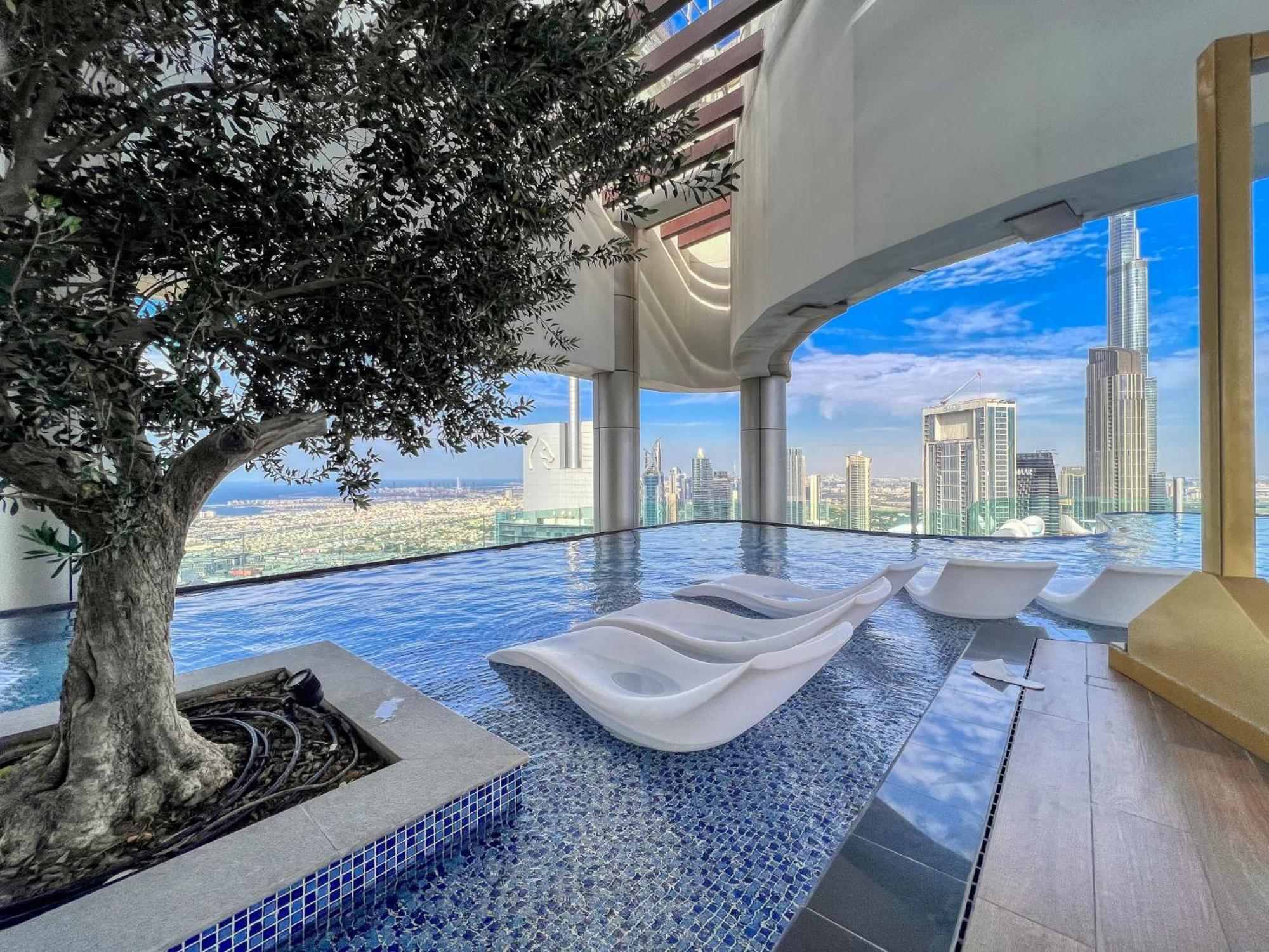 Highest Infinity Pool In Downtown Dubai Lejlighed Eksteriør billede