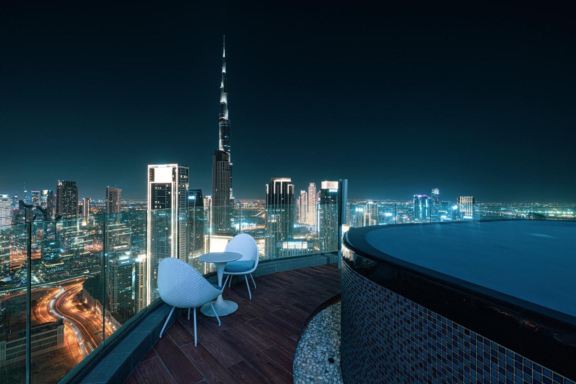 Highest Infinity Pool In Downtown Dubai Lejlighed Eksteriør billede