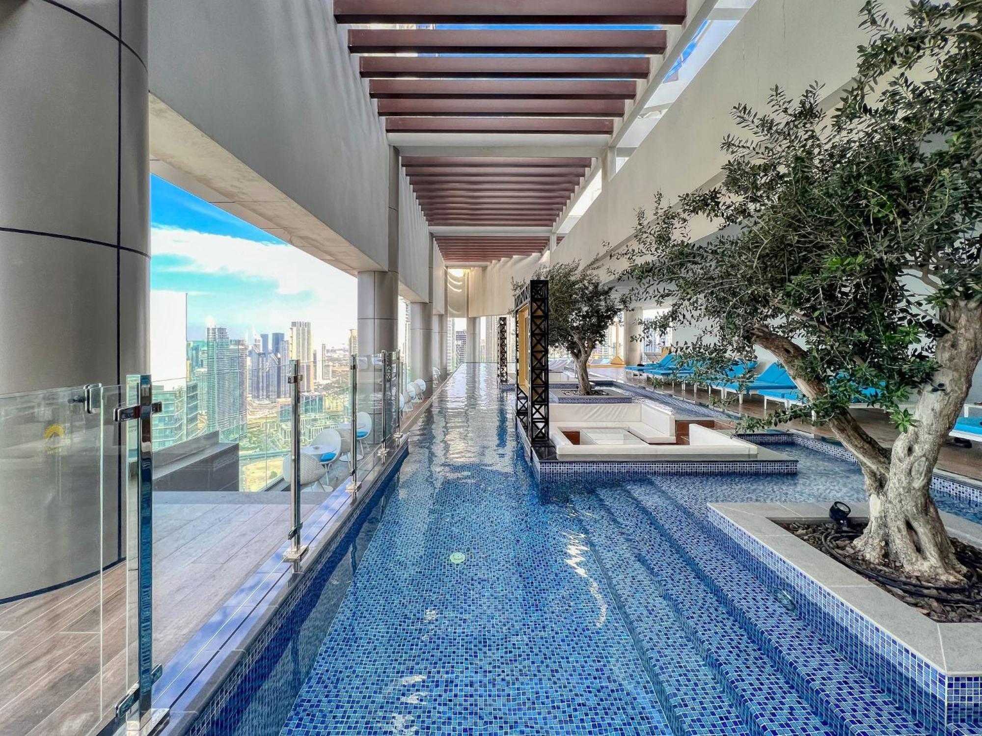 Highest Infinity Pool In Downtown Dubai Lejlighed Eksteriør billede